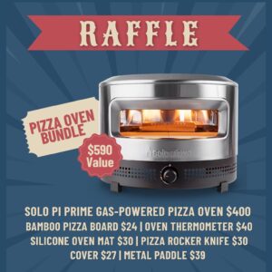 Purchase Raffle Tickets for a Pi Solo Pizza Oven Bundle